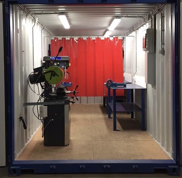 Mobiele werkplaatscontainer